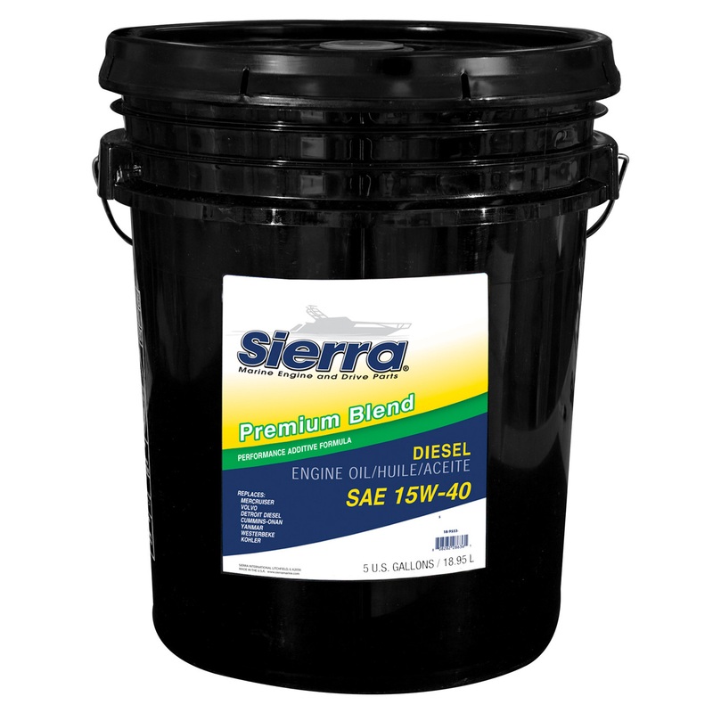 Sierra 15W-40 Diesel Oil – CI-4, 18.95L (5 gallons)