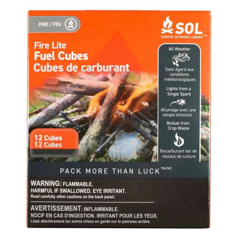 Survive Outdoors Longer (sol) Fire Lite Fuel Cubes – Boxed