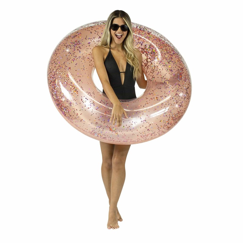 B&d Group Jumbo Rose Gold Glitter Pool Tube