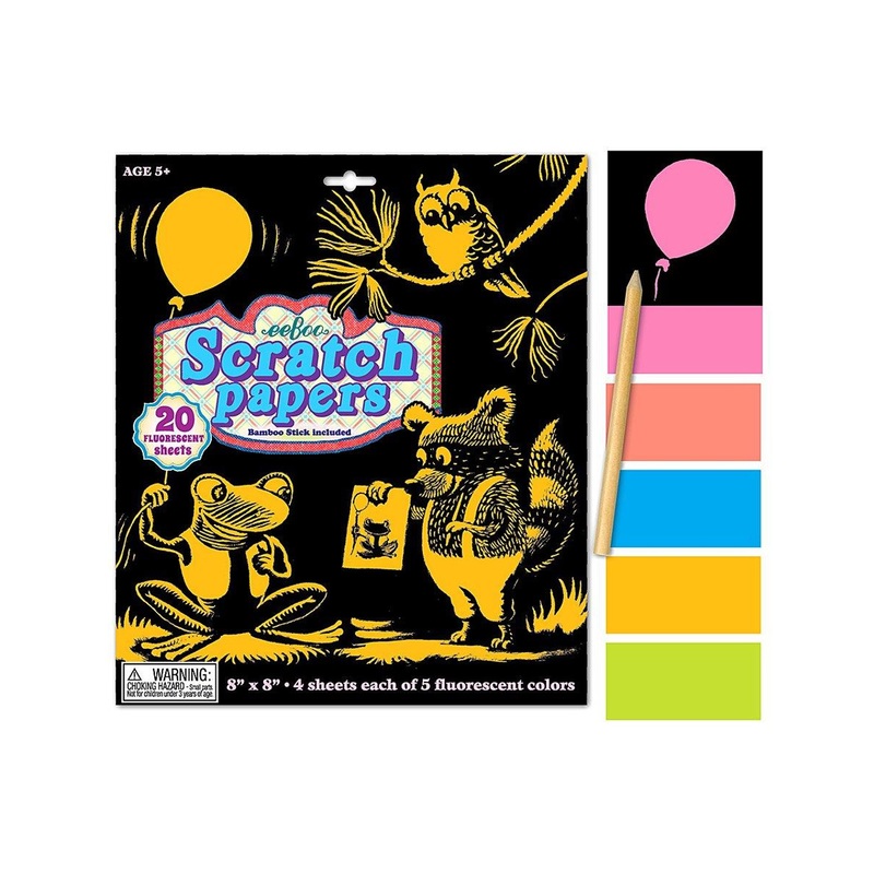 Eeboo Fluorescent Scratch Paper