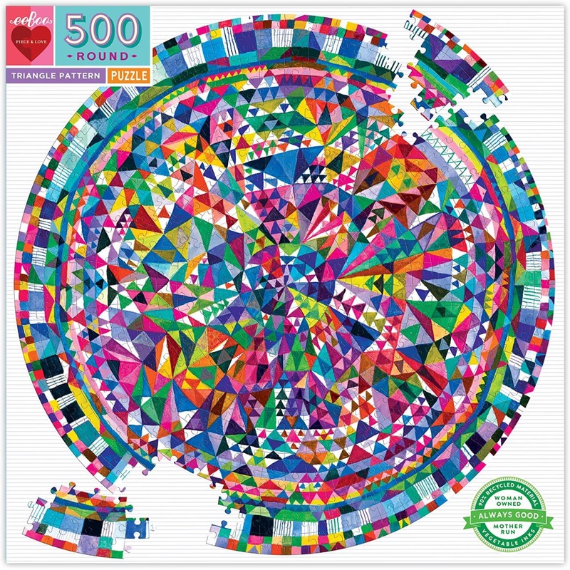Eeboo Triangle Pattern 500 Pc Puzzle