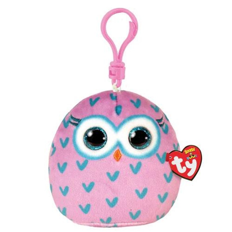 Ty Inc Squish A Boo Clip Winks the Owl