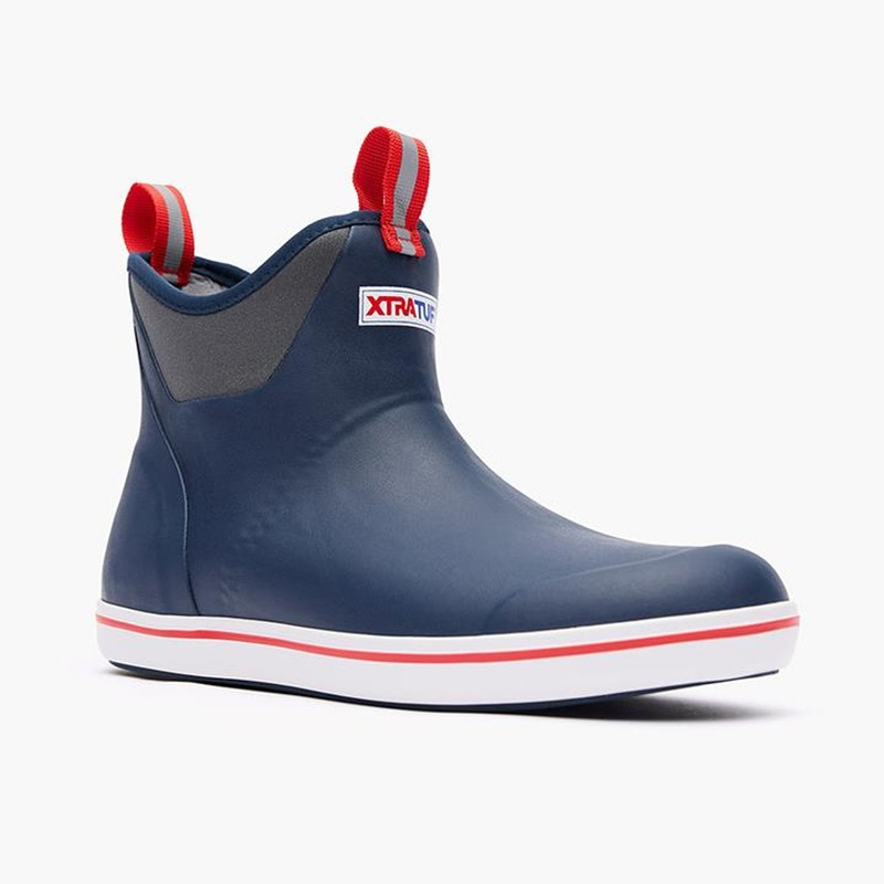 Xtratuf Men’s 6″ Ankle Deck Boot – Navy Red