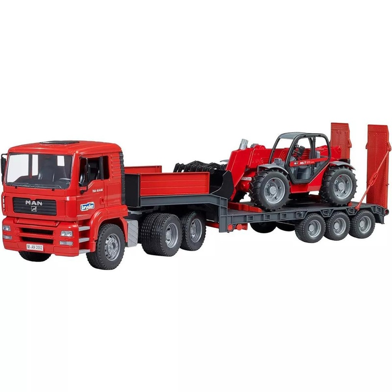Bruder MAN TGA Loader Truck With JCB Backhoe