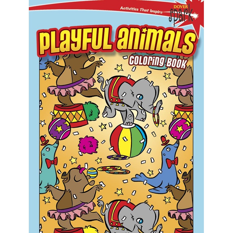 Dover Publications Playful Animals Coloring Book