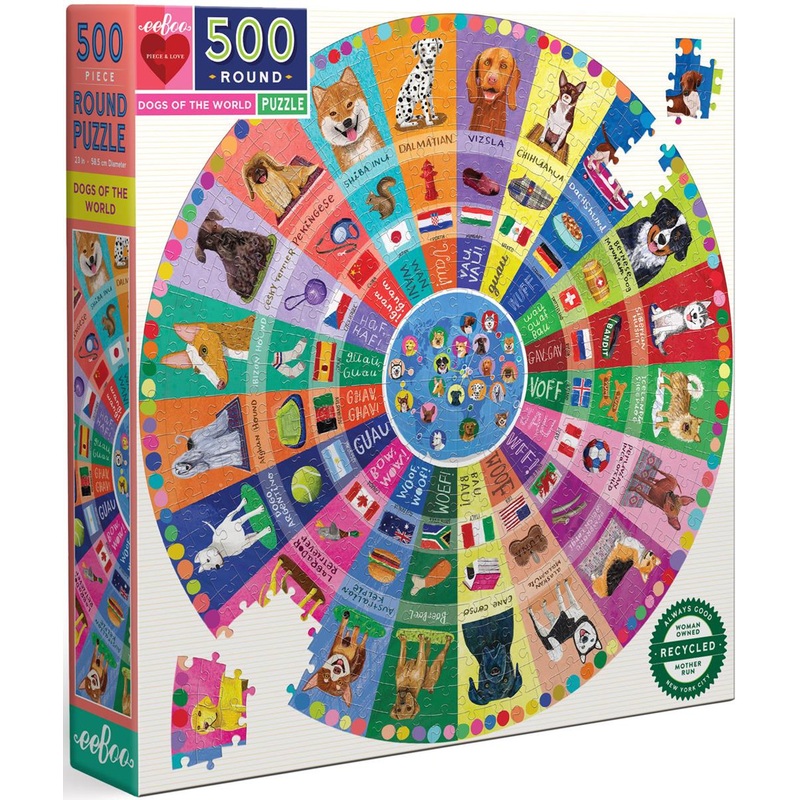 Eeboo Dogs Of The World Puzzle 500pc