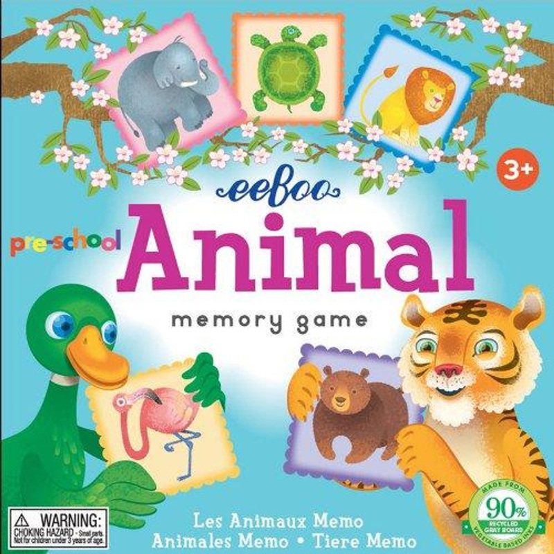 Eeboo Preschool Animal Memory Game