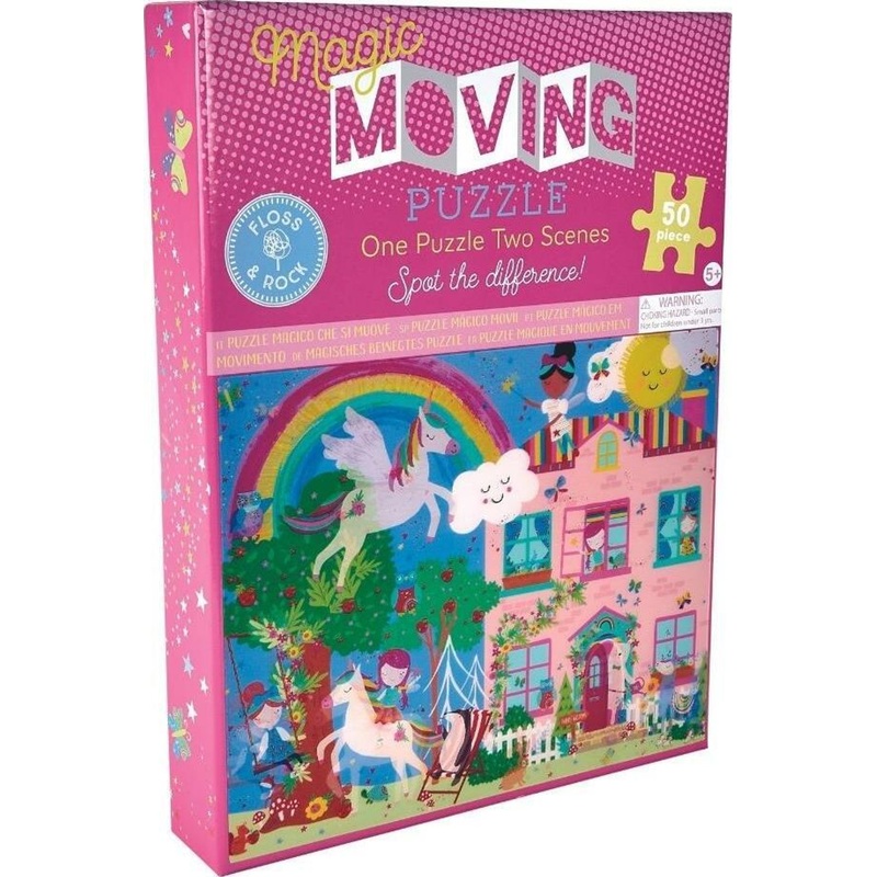 Floss & Rock Rainbow Fairy Magic Moving Puzzle 50pc