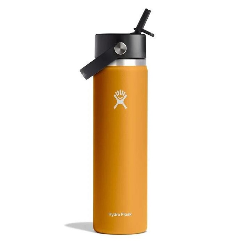 Hydro Flask 24 oz Wide Mouth with Flex Straw Cap – Fossil