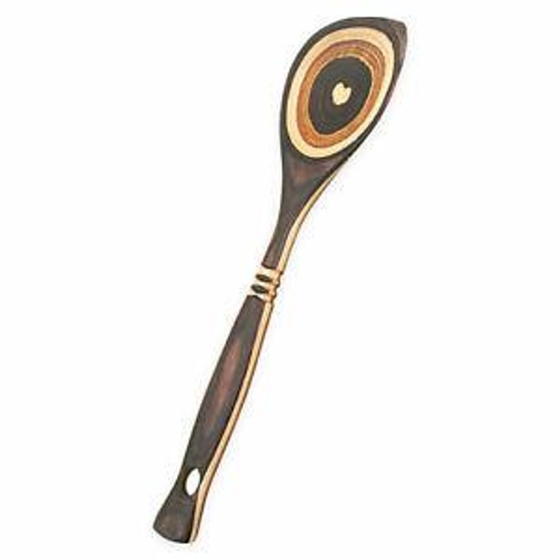 Island Bamboo Natural Pakka 12″ Corner Spoon