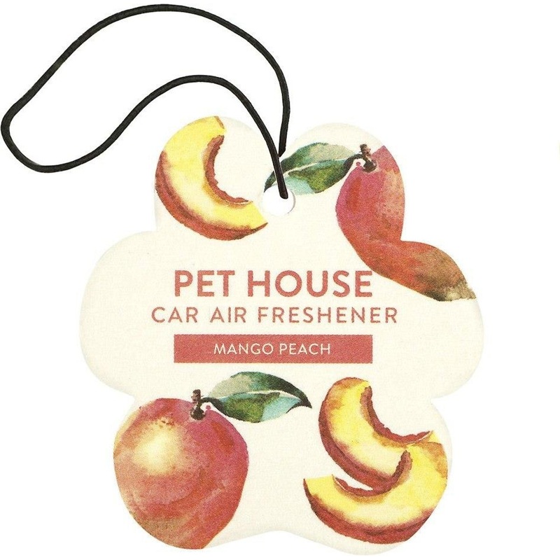 One Fur All By Pet House Mango Peach Car Air Freshener
