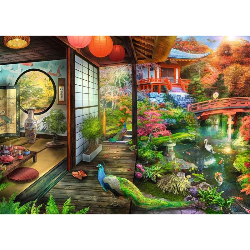 Ravensburger Japanese Garden Teahouse 1000pc Puzzle