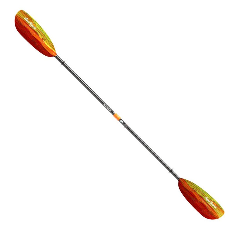 Aquabound Tango Fiberglass 2-Piece Straight Shaft Kayak Paddle – Fuego Red
