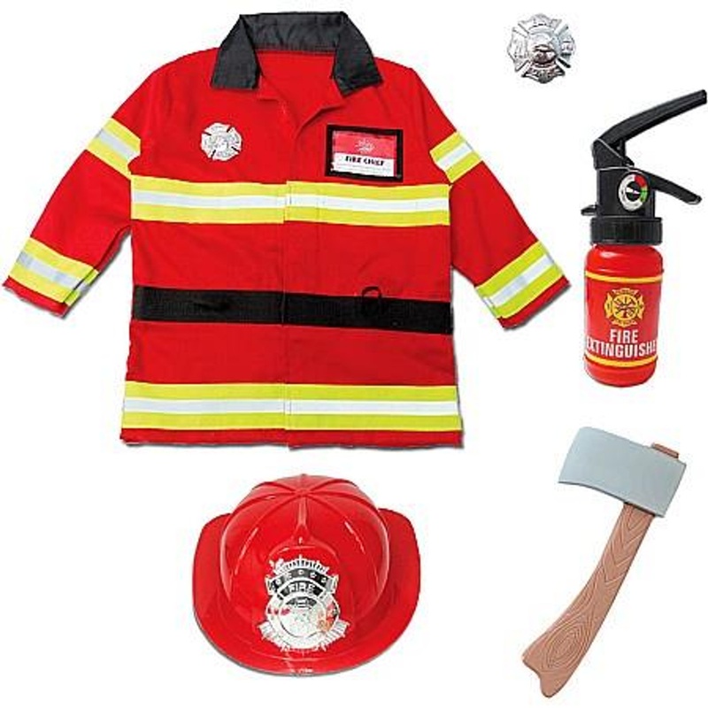 Creative Education Firefighter Costume With Accessories