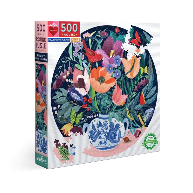 Eeboo Still Life With Flowers 500pc Puzzle