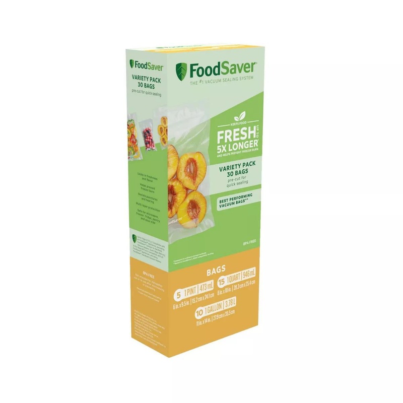 Foodsaver Vacuum Sealer Bags 30ct Variety Pack