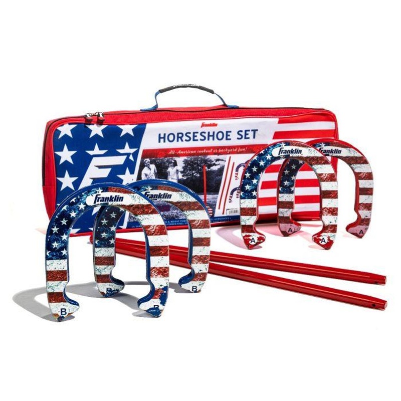 Franklin Sports Red, White & Blue Horseshoe Set