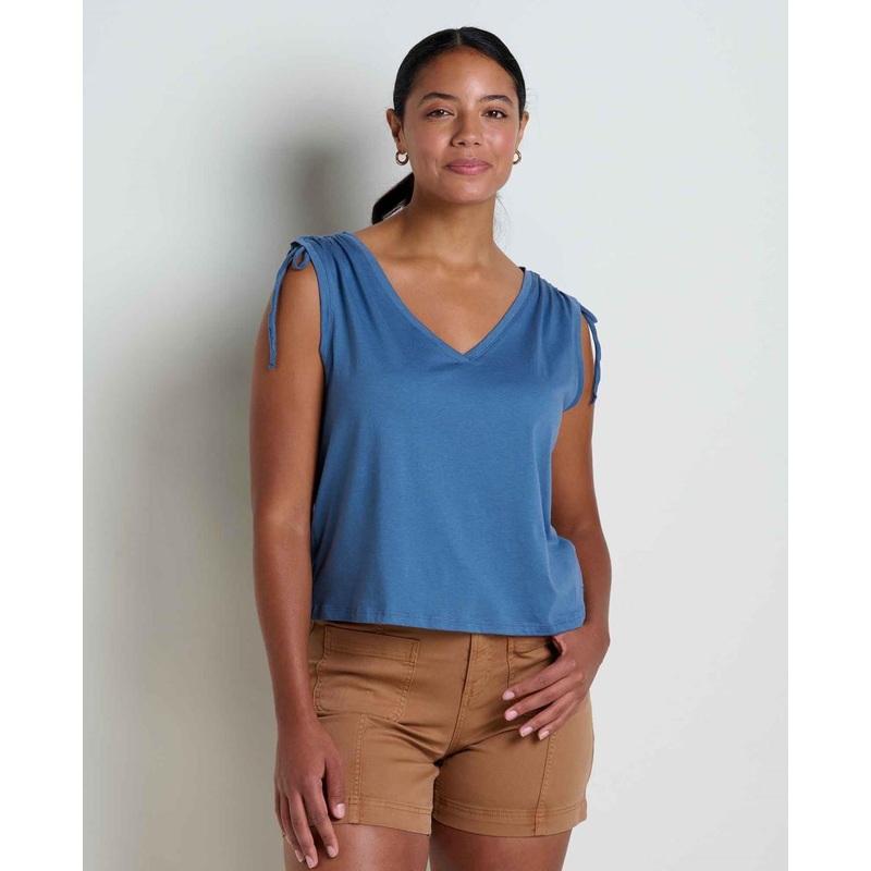 Toad & Co. Anza Cinch Tank – Pacific Blue
