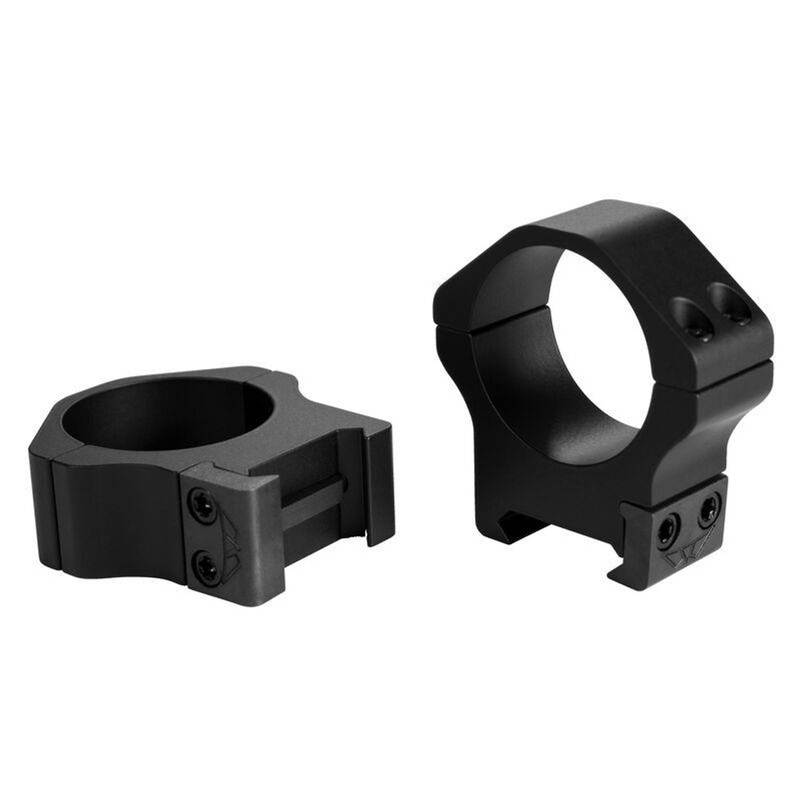 Warne Maxima Horizontal Fixed Attach Scope Ring 30mm Medium Black