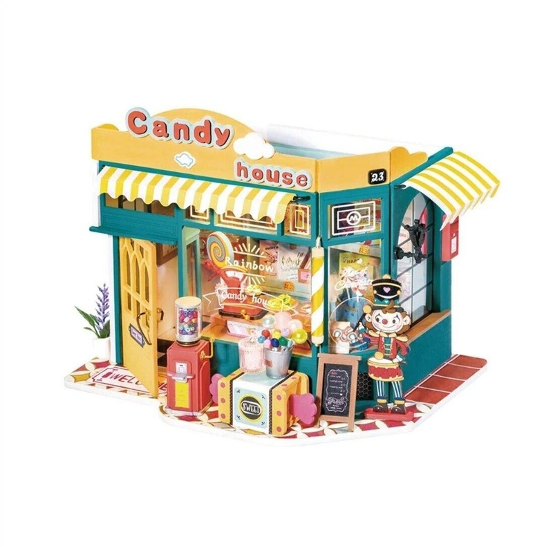 Hand Craft Us DIY Miniature Dollhouse Kit | Rainbow Candy House