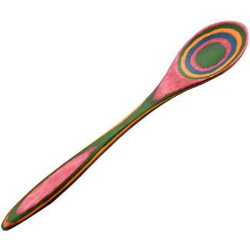 Island Bamboo Rainbow 8.5″ Wood Spoon