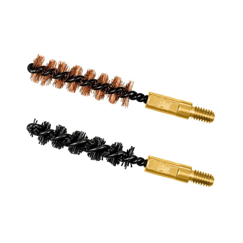 Otis Technology, Inc .27 Caliber Rifle Bronze Bore Brush And Nylon Bore Brush Set