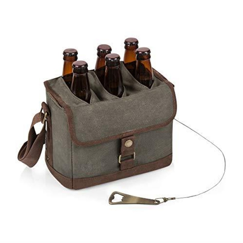 Picnictime Beer Caddy Cooler Tote – Khaki Green