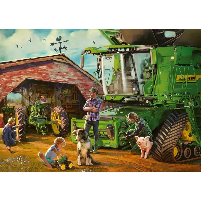 Ravensburger John Deere Then & Now 1000pc Puzzle