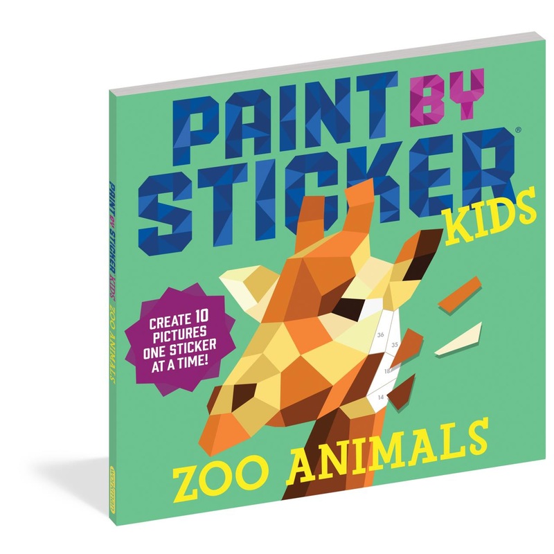 Workman Publishing Paint By Sticker Zoo Animals