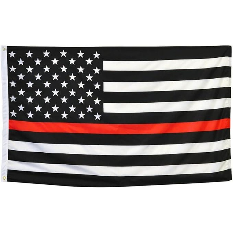 Annin U.S. Thin Red Line Flag – Nylon, 3’x5′
