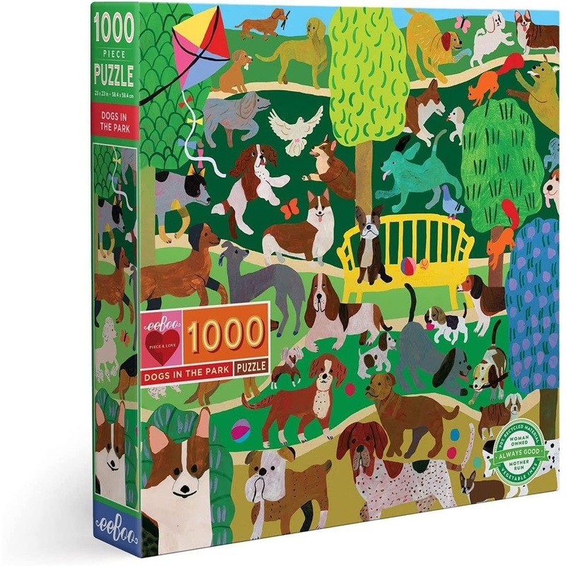 Eeboo Dogs In The Park 1000 Pc Puzzle
