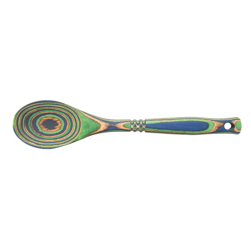 Island Bamboo Peacock Pakka Wood Spoon