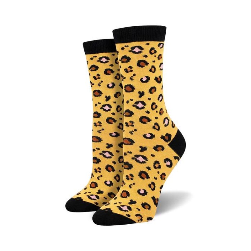 Socksmith Leopard Print – Gold