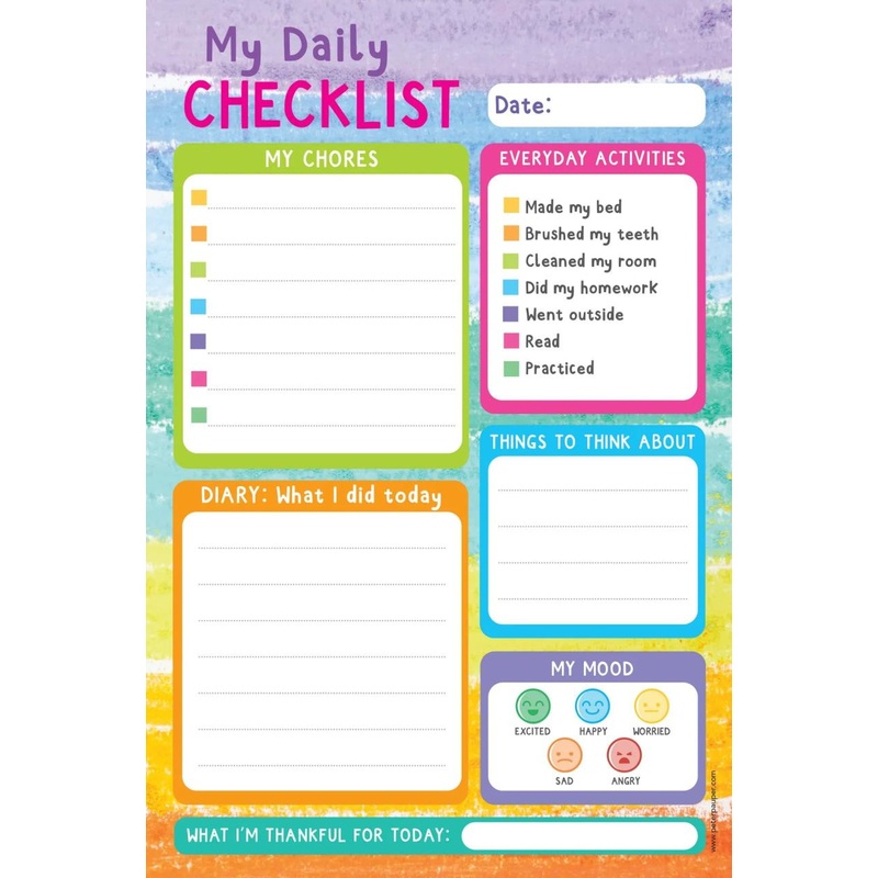 Peter Pauper Kids Daily Planner Note Pad