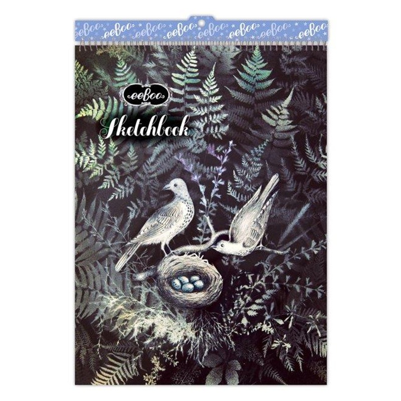Eeboo Doves In Fern Sretchbook