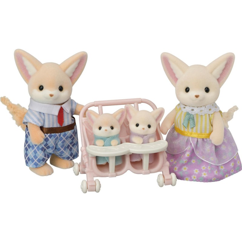 Epoch Everlasting Calico Critters Fennec Fox Family