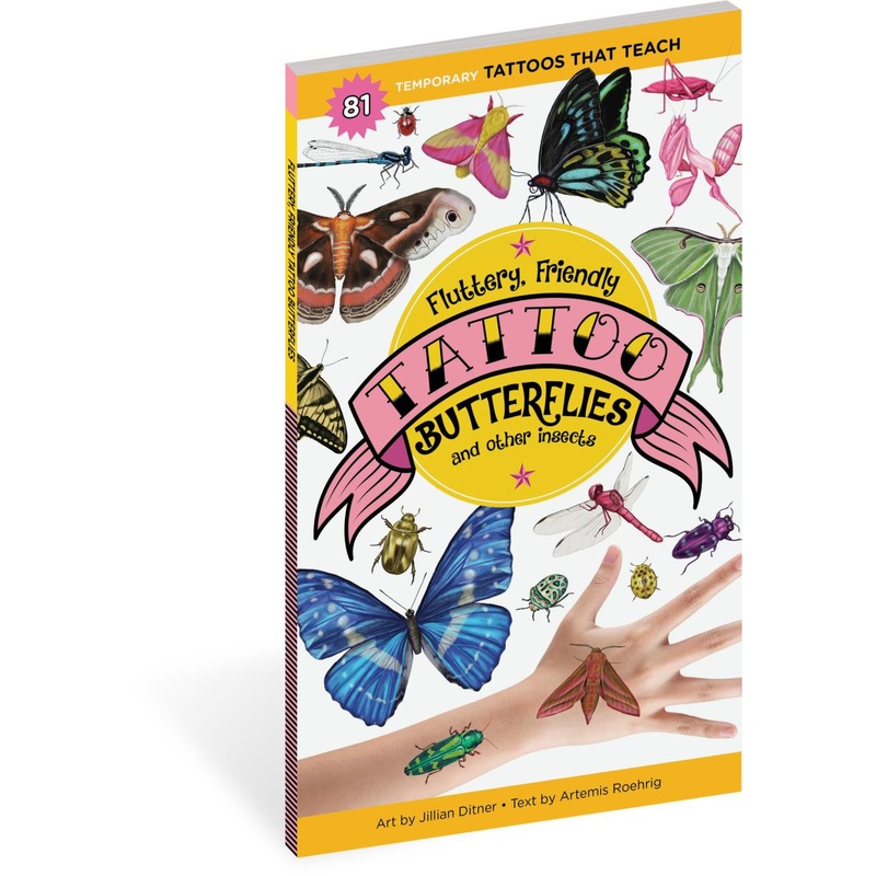 Workman Publishing Fluttery, Friendly Tattoo Butterflies