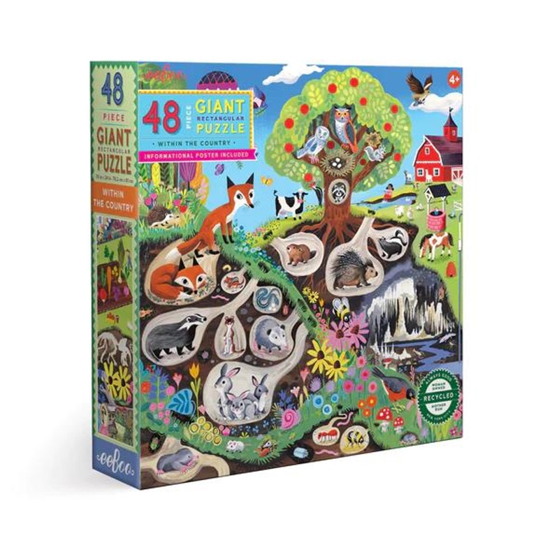 Eeboo Within The Country 48 Pc Giant Puzzle