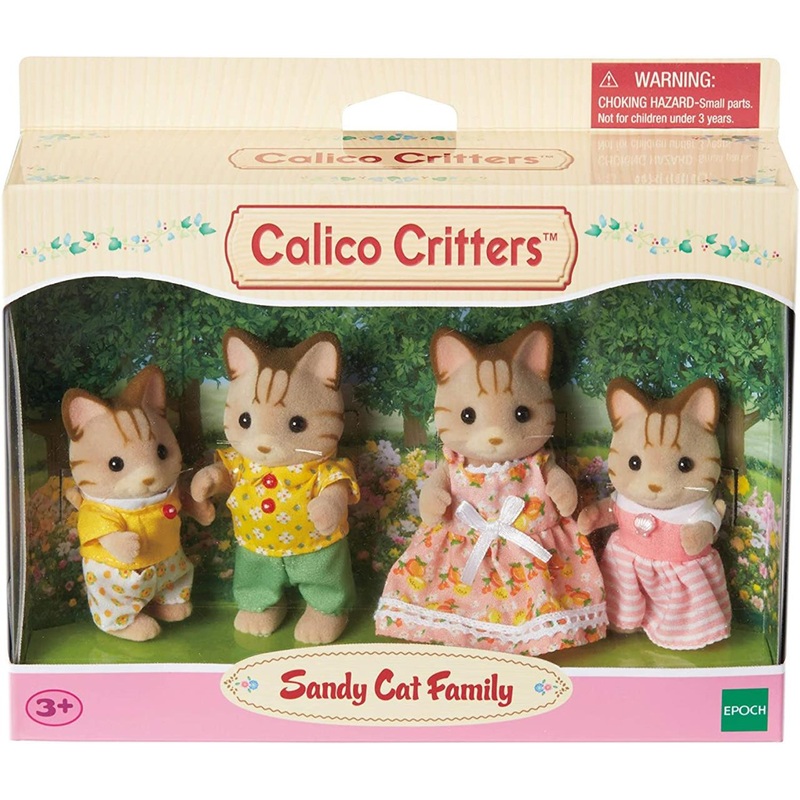 Epoch Everlasting Calico Critters Sandy Cat Family