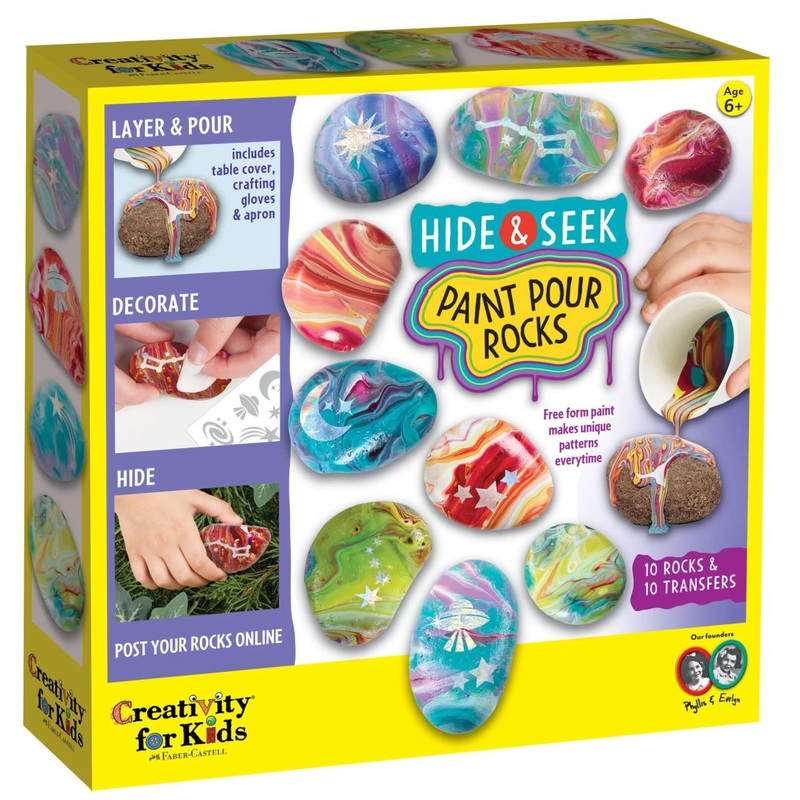 Faber Castell Hide & Seek Paint Pour Rocks
