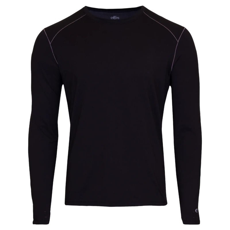 Hot Chillys Men’s Clima-Tek Crewneck – Black