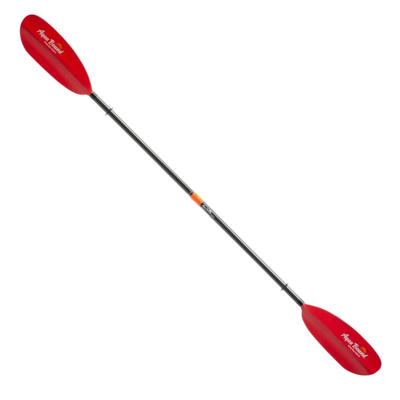 Aquabound Sting Ray Hybrid 2-Piece Posi-Lok Kayak Paddle – Sunset Red