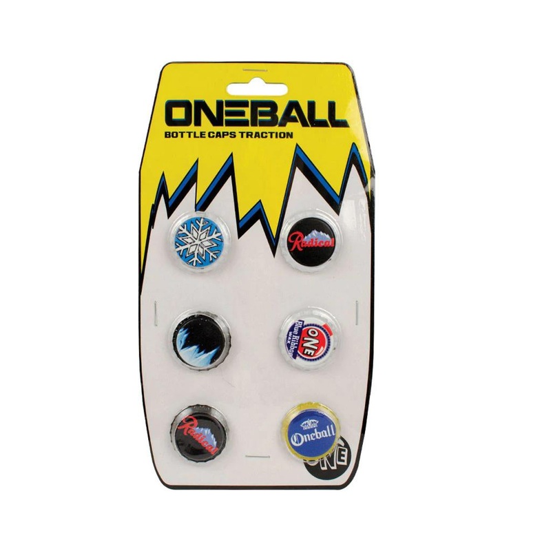 One Ball Jay Bottle Caps 6 Pcs, 1″ Traction Pad