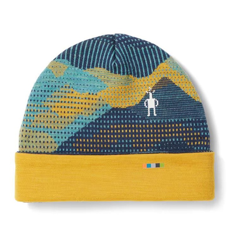 Smartwool Kid’s Cuffed Beanie – Blueberry Mountain Scape
