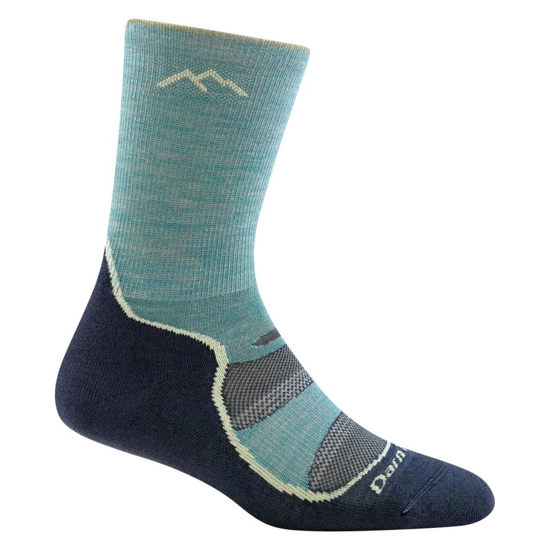 Darn Tough Vermont Women’s Light Hiker Micro Crew Lightweight Sock – Aqua