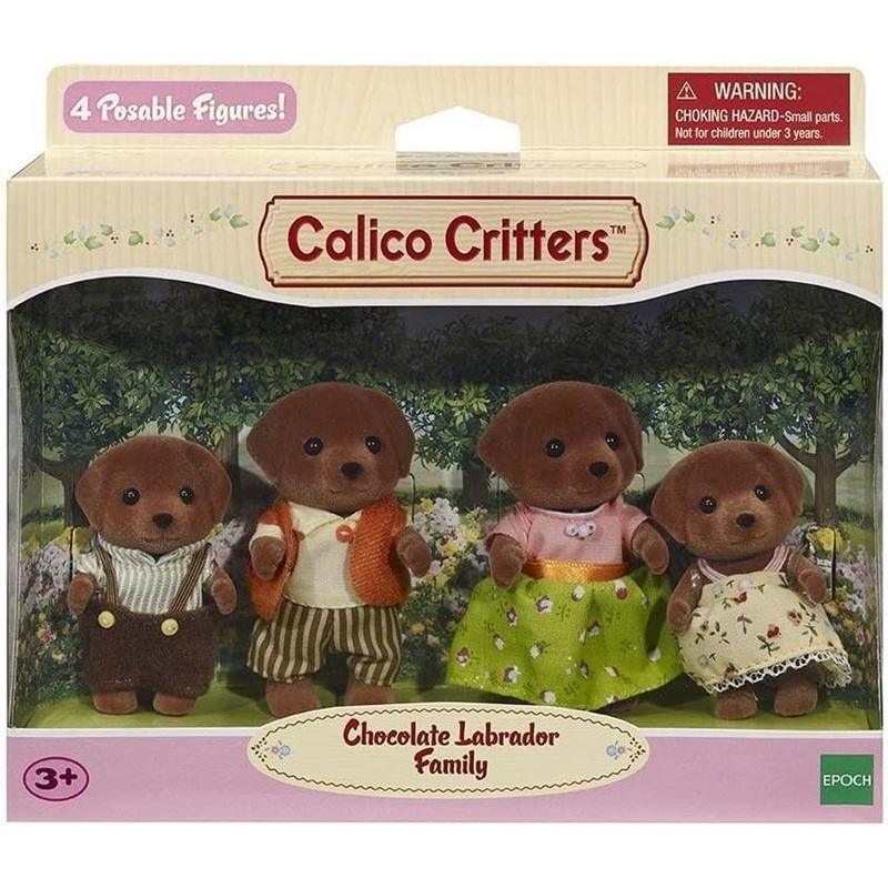 Epoch Everlasting Calico Critters Chocolate Lab Family