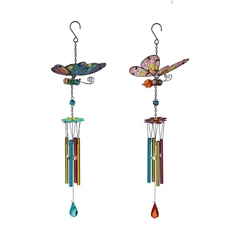 Evergreen Enterprises Rainbow Butterfly Wind Chime Assorted