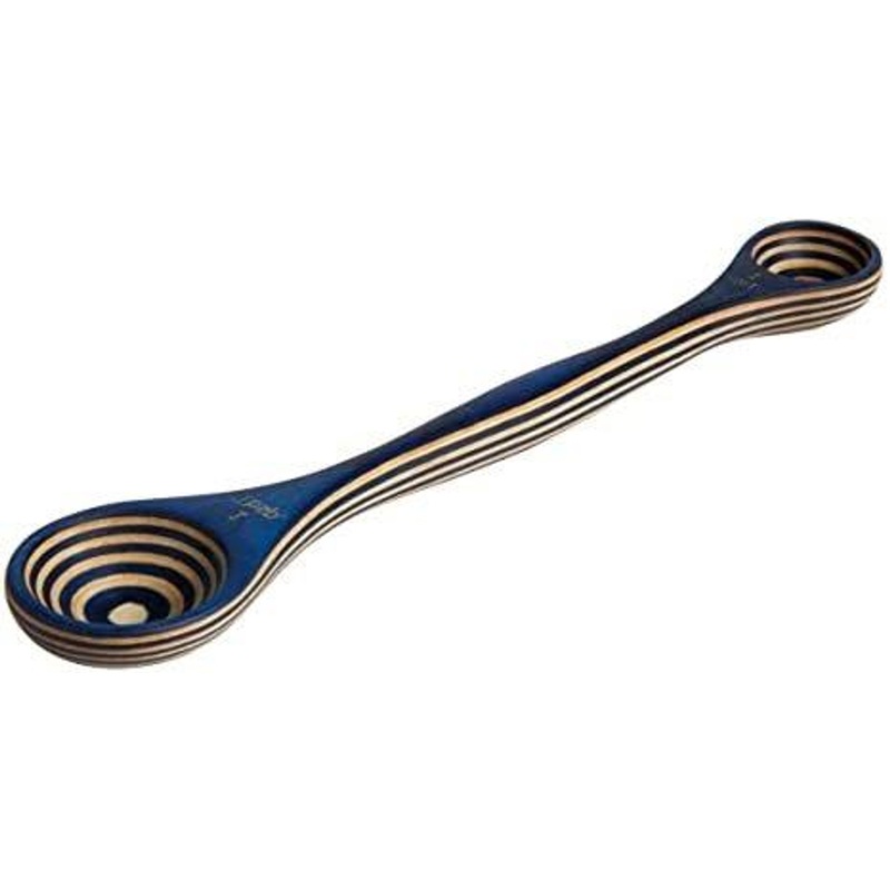 Island Bamboo Blue Pakka Double Measuring Spoon