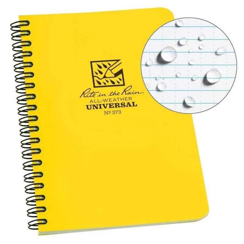Rite In The Rain Side Spiral Notebook 5″x7″ – Yellow