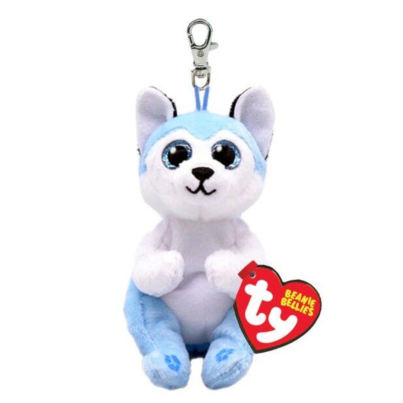 Ty Inc Beanie Bellies Clip Thunder the Blue Husky